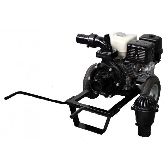 Poza cu Motopompa Profesionala de presiune pe benzina DWP 390 H4 cu motor HONDA